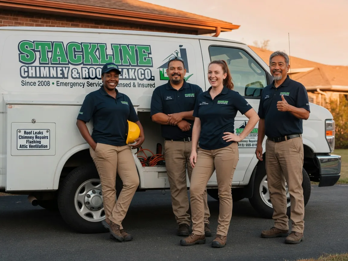 Chimney flashing repair company in Salado, TX